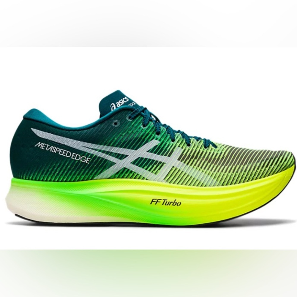 ASICS METASPEED Edge+ Running shoes Men’s 7.5 Velvet Pine/Safety Yellow